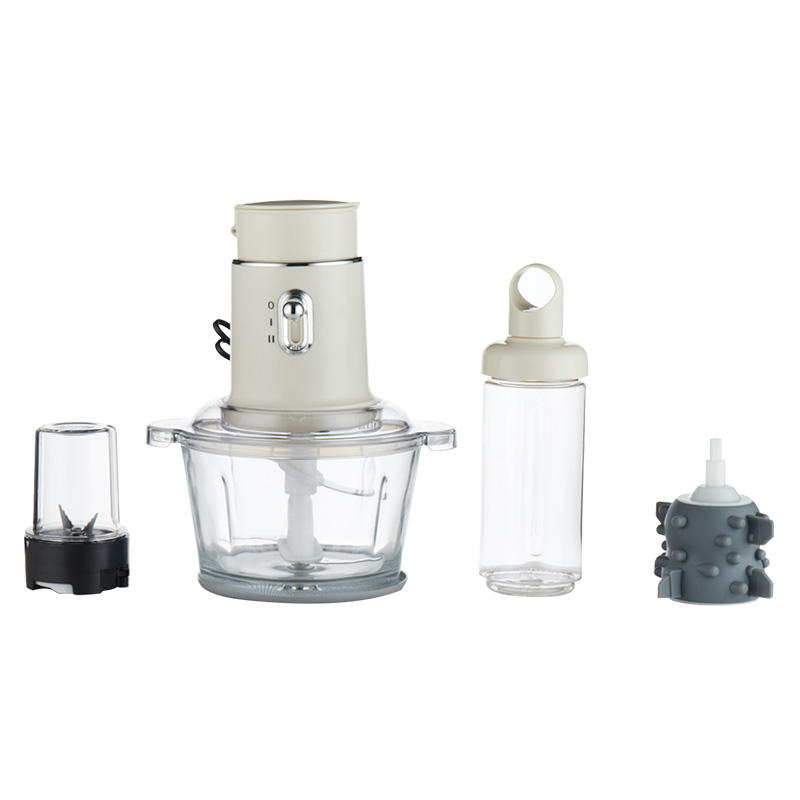 What safety features does the 3 in 1 food processor offer to ensure secure operation during food preparation?